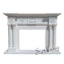 white marble fireplace surround marble/freestanding fireplace with simple carving